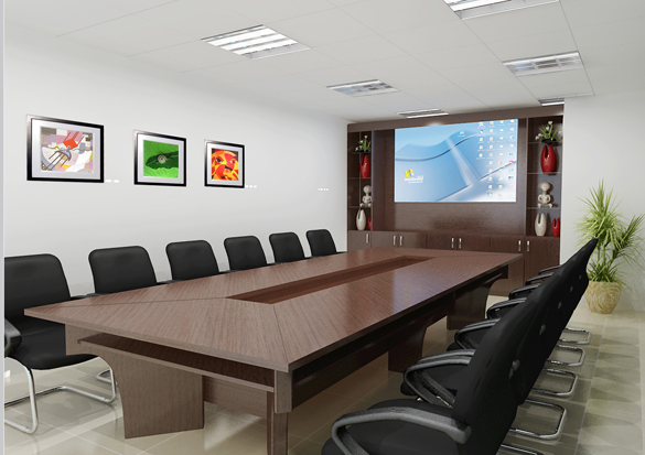 bàn họp gỗ giá rẻ quây rỗng giữa