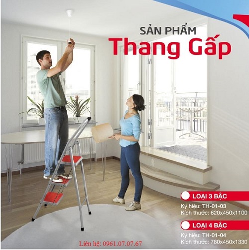 thang gấp đa năng giá rẻ 3 bậc
