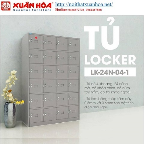 Tủ sắt locker Xuân Hòa LK-24N-04-1