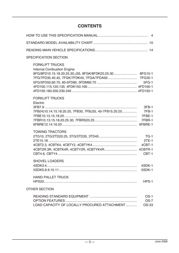 Tài liệu kỹ thuật xe nâng Toyota full