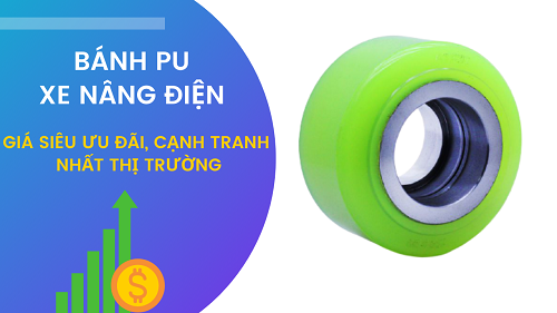 Bánh xe nâng điện PU