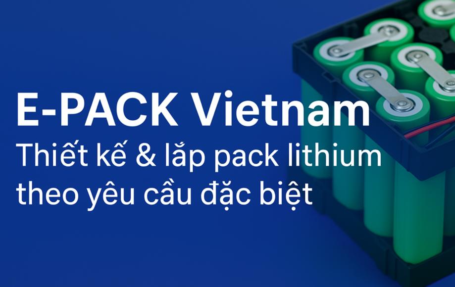 E-PACK Vietnam – Thiết kế & lắp pack lithium theo yêu cầu đặc biệt