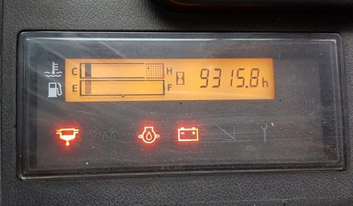 Mã lỗi xe nâng được hiển thị trên mặt đồng hồ