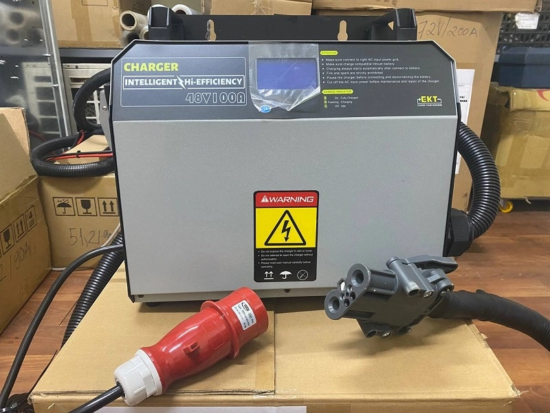 Bộ sạc ắc quy Pin lithium 48V- 100A CHB hiệu EIKTO