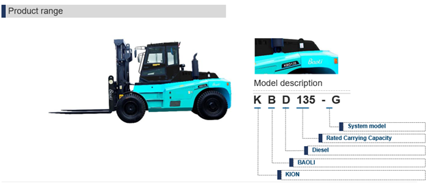 Xe nâng dầu Baoli KBD120-180 Series
