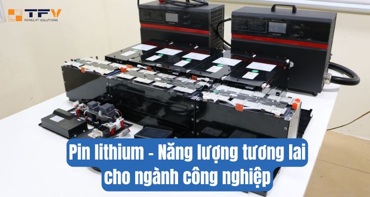 Pin Lithium lắp cho xe nâng hàng, thương hiệu Interlift