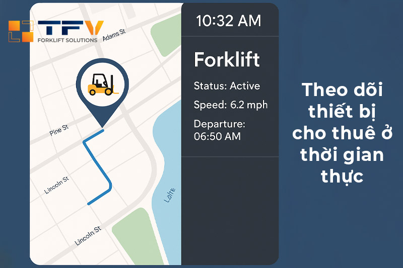Theo dõi thiết bị cho thuê trên thời gian thực