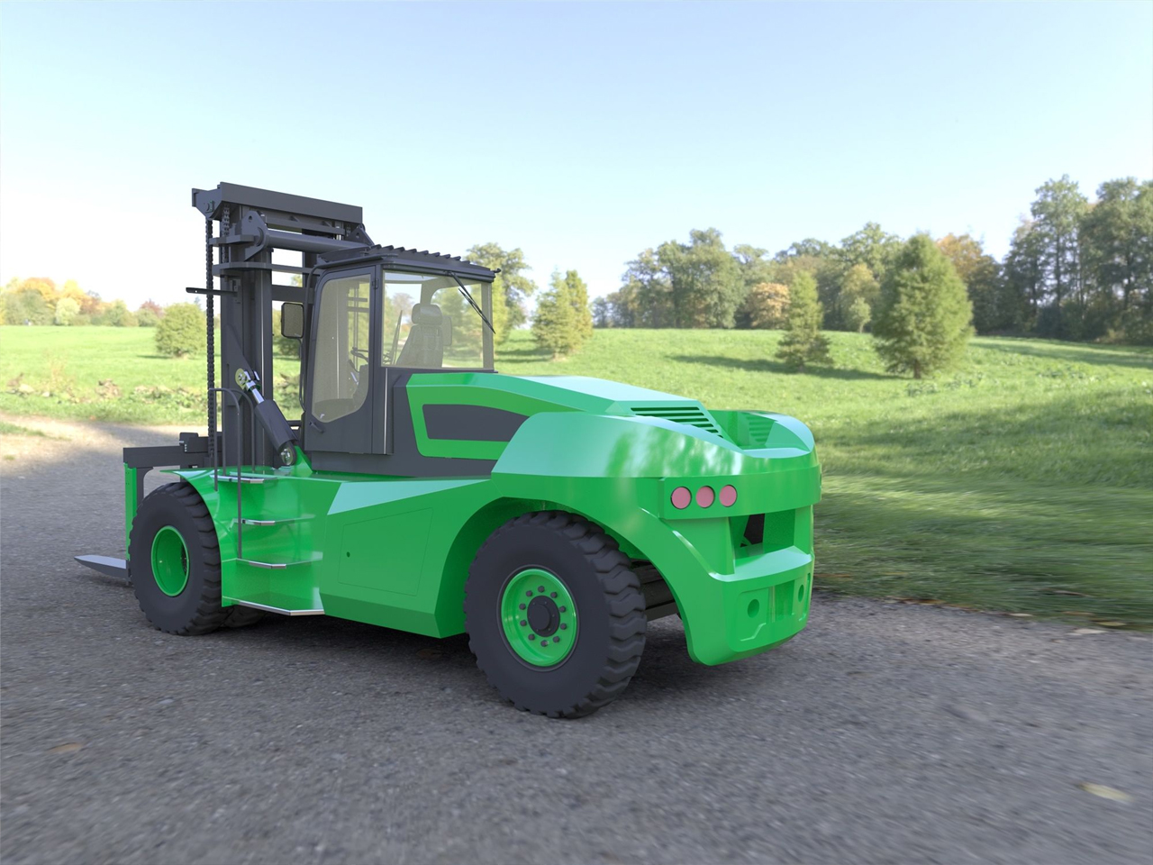 Xe Nâng Điện Hạng Nặng 25 Tấn