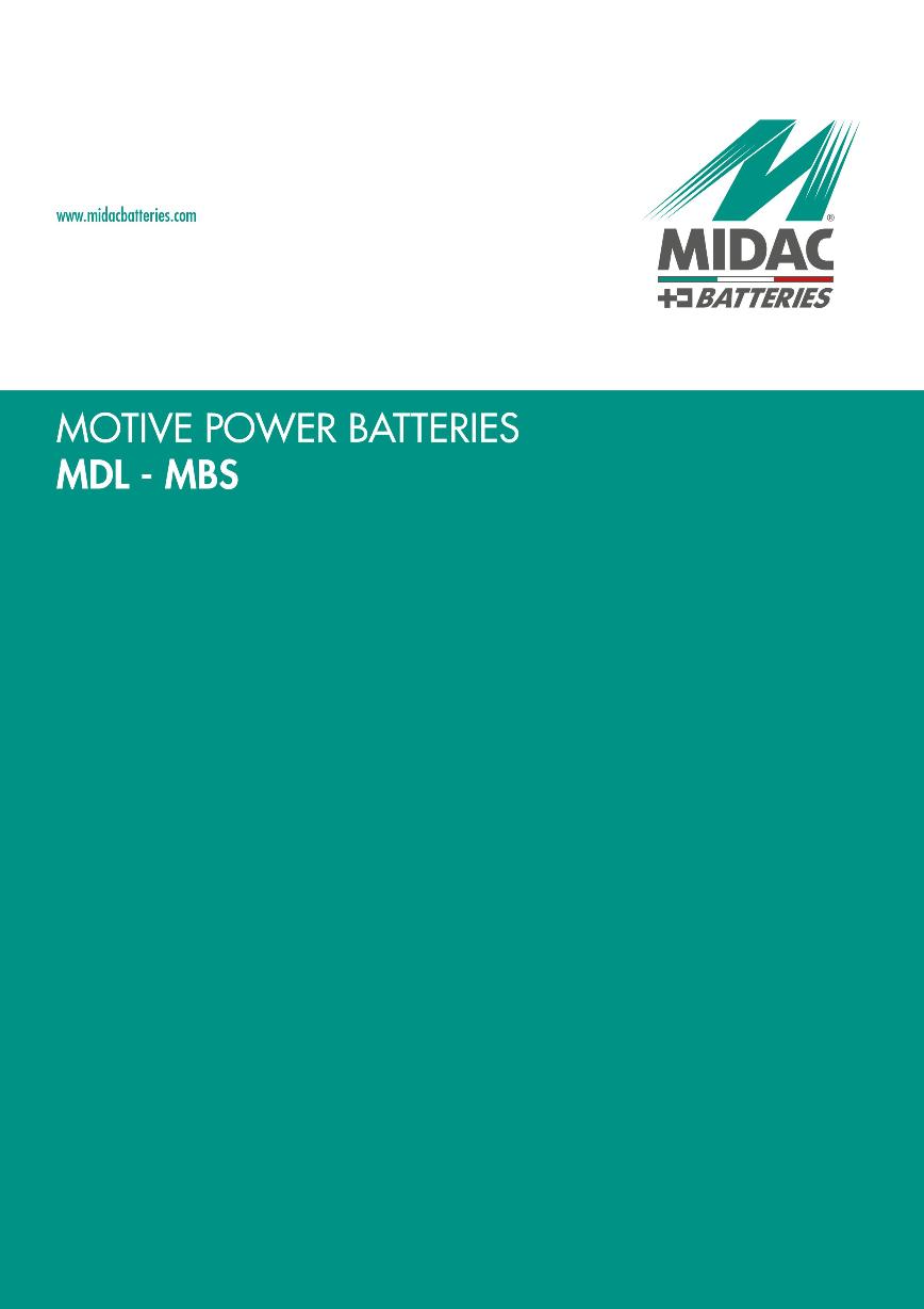Thông số kỹ thuật Ắc quy MIDAC MDL MBS
