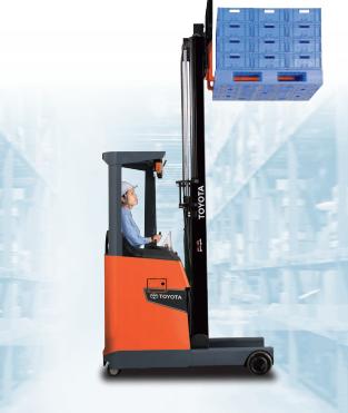 Xe nâng Reach truck Toyota 8FBR- Series.