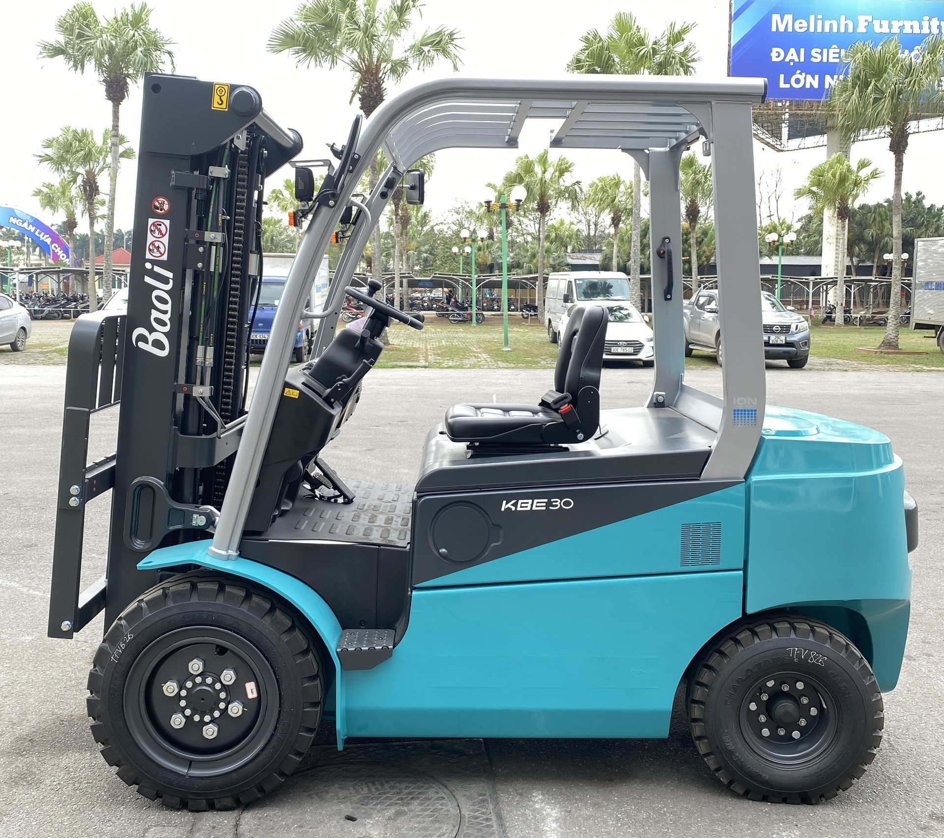 Xe nâng điện ngồi lái 3 tấn Baoli KBE30-01-Li