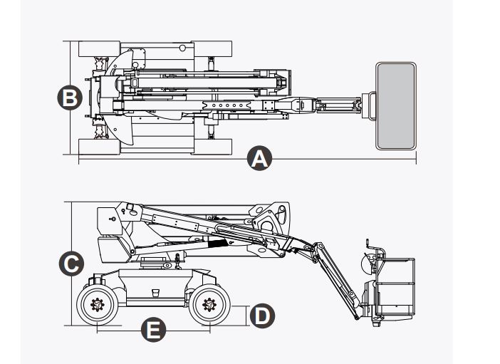 Xe nâng người Boomlift hiệu Dingli, Model BA16CERT, D Series