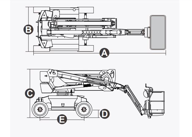 Xe nâng người Boomlift hiệu Dingli, Model BA18CERT, D Series