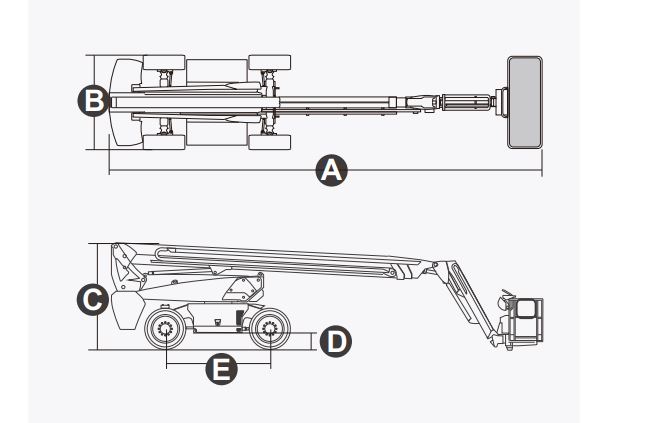 Xe nâng người Boomlift hiệu Dingli, Model BA28HRT, M Series