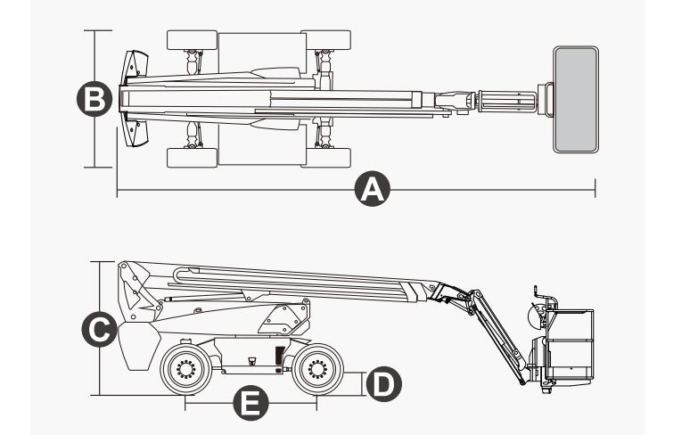 Xe nâng người Boomlift hiệu Dingli, Model BT18CHRT, D Series