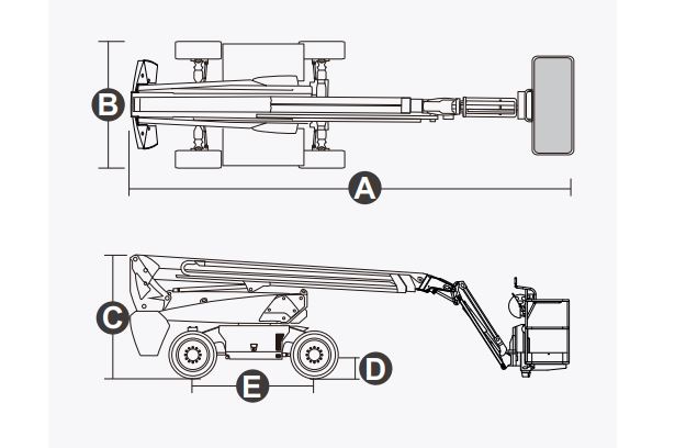 Xe nâng người Boomlift hiệu Dingli, Model BT18CRT, D Series