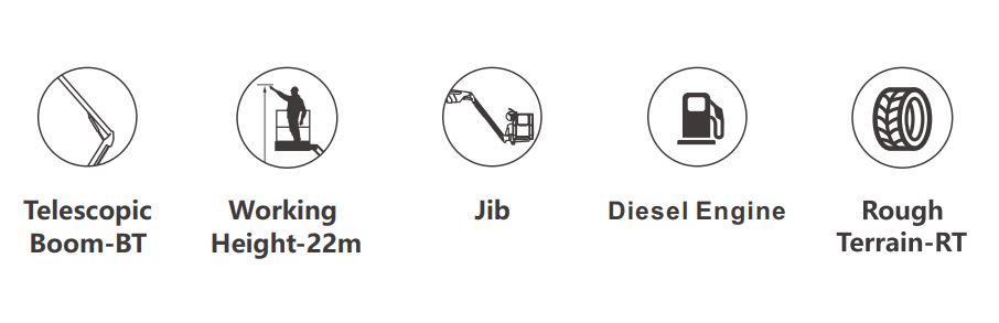 Xe nâng người Boomlift hiệu Dingli, Model BT22RT, M Series