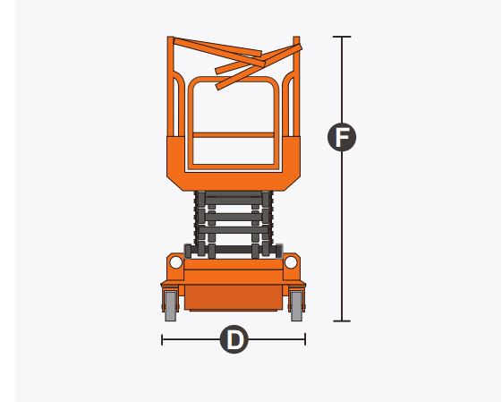 Xe nâng người Scissor lifts, hiệu Dingli model JCPT0607A