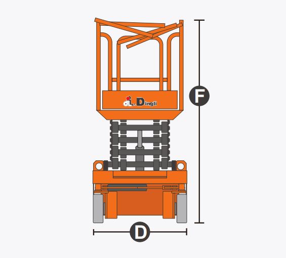 Xe nâng người Scissor lifts, hiệu Dingli model JCPT0607DCH