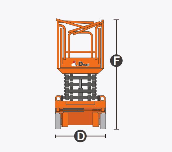 Xe nâng người Scissor lifts, hiệu Dingli model JCPT0708PA