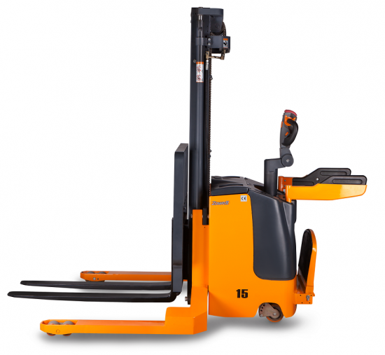 Xe nâng Stacker điện 1,5 tấn với máy xếp EPS hiệu Zowell model XEEK15