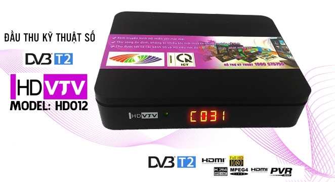 Đầu thu kỹ thuật số DVB-T2 VJV/HD-012