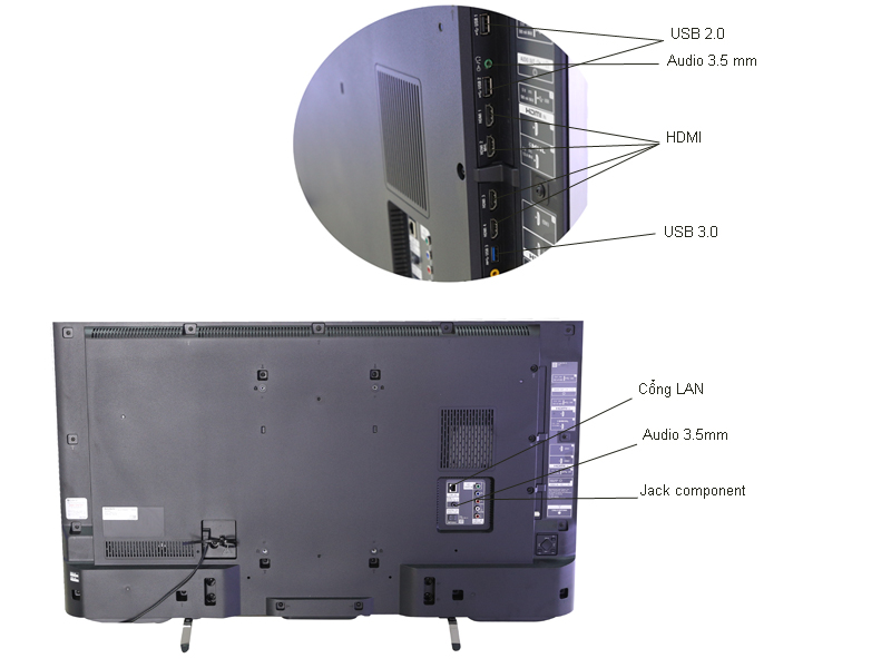 Thông số Internet Tivi LED Sony KD43X8300C 43 inch