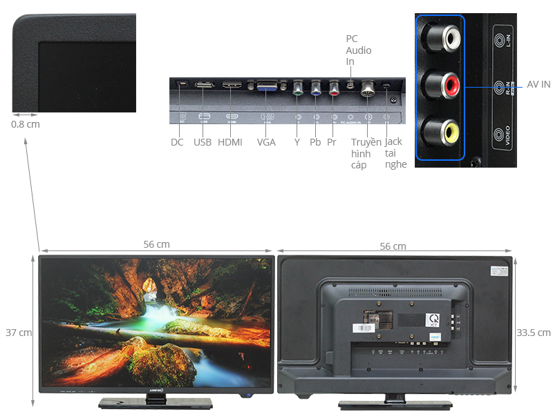 Tivi Led Asanzo 25 inch 25E110 hinh 17