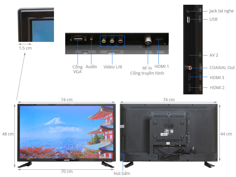 Tivi Led Asanzo 32 inch 32S510T2 anh 16