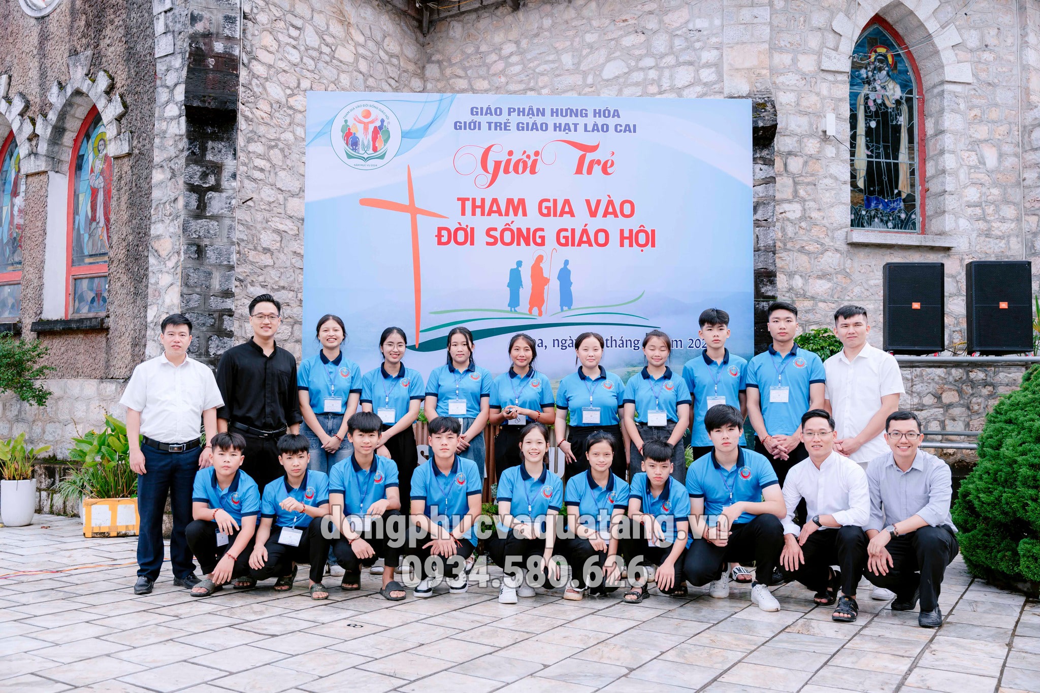 Áo thun đồng phục giới trẻ Công Giáo may tai Đồng Phục Và Quà Tặng