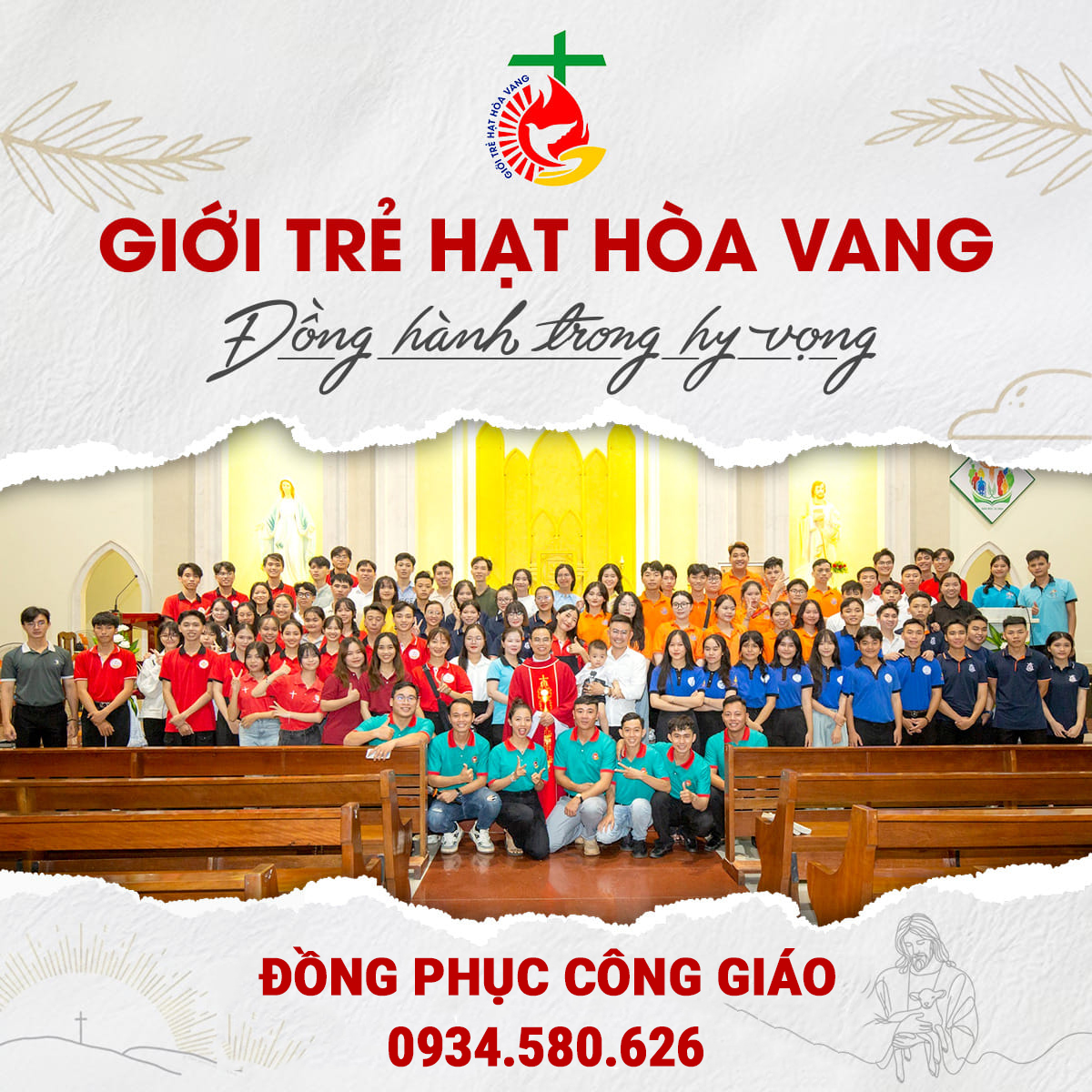 Đồng phục công giáo đại hội giới trẻ giáo hạt Hòa Vang