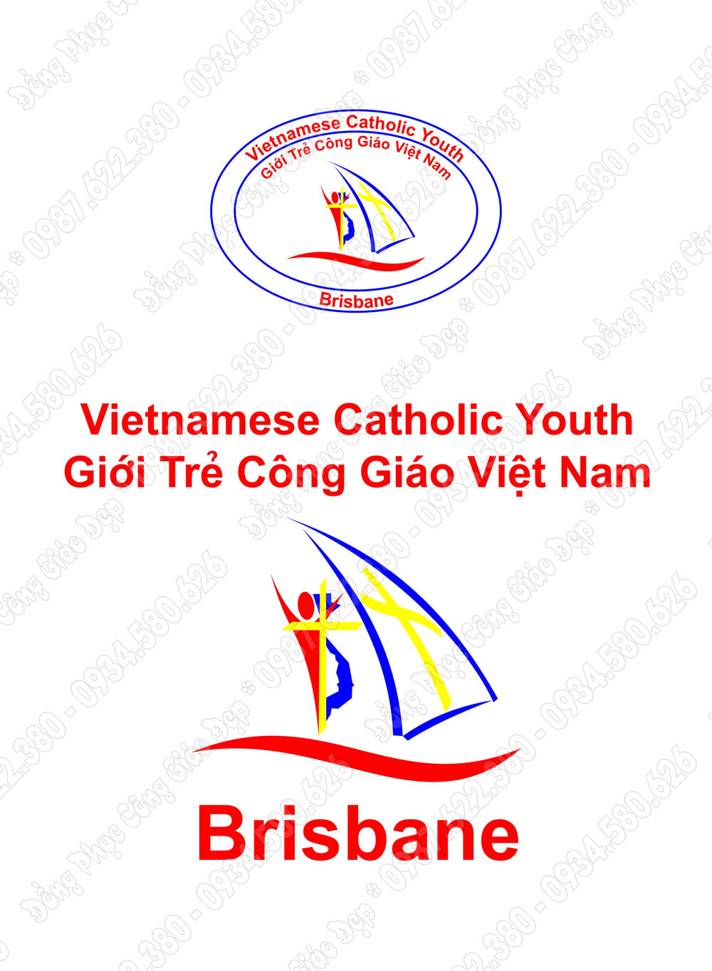 logo đồng phục công giáo giới trẻ công giáo Việt Nam tại Brisbane