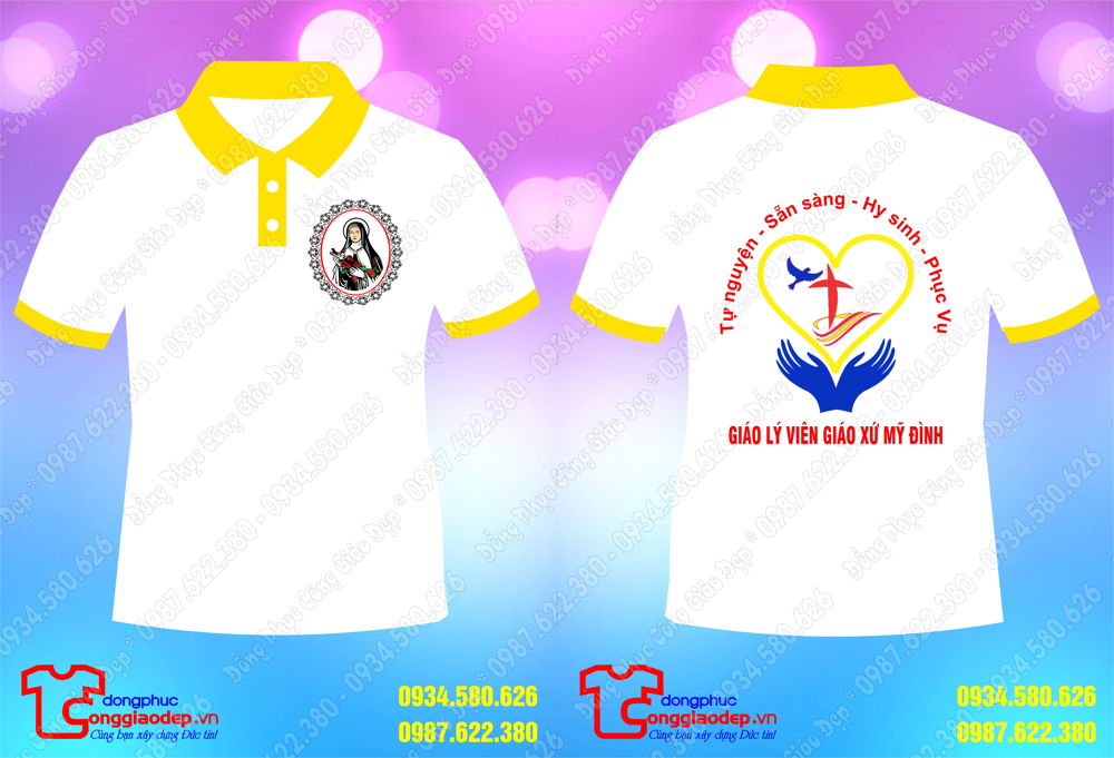 Mẫu áo đồng phục công giáo - Giáo lý viên Giáo xứ Mỹ Đình