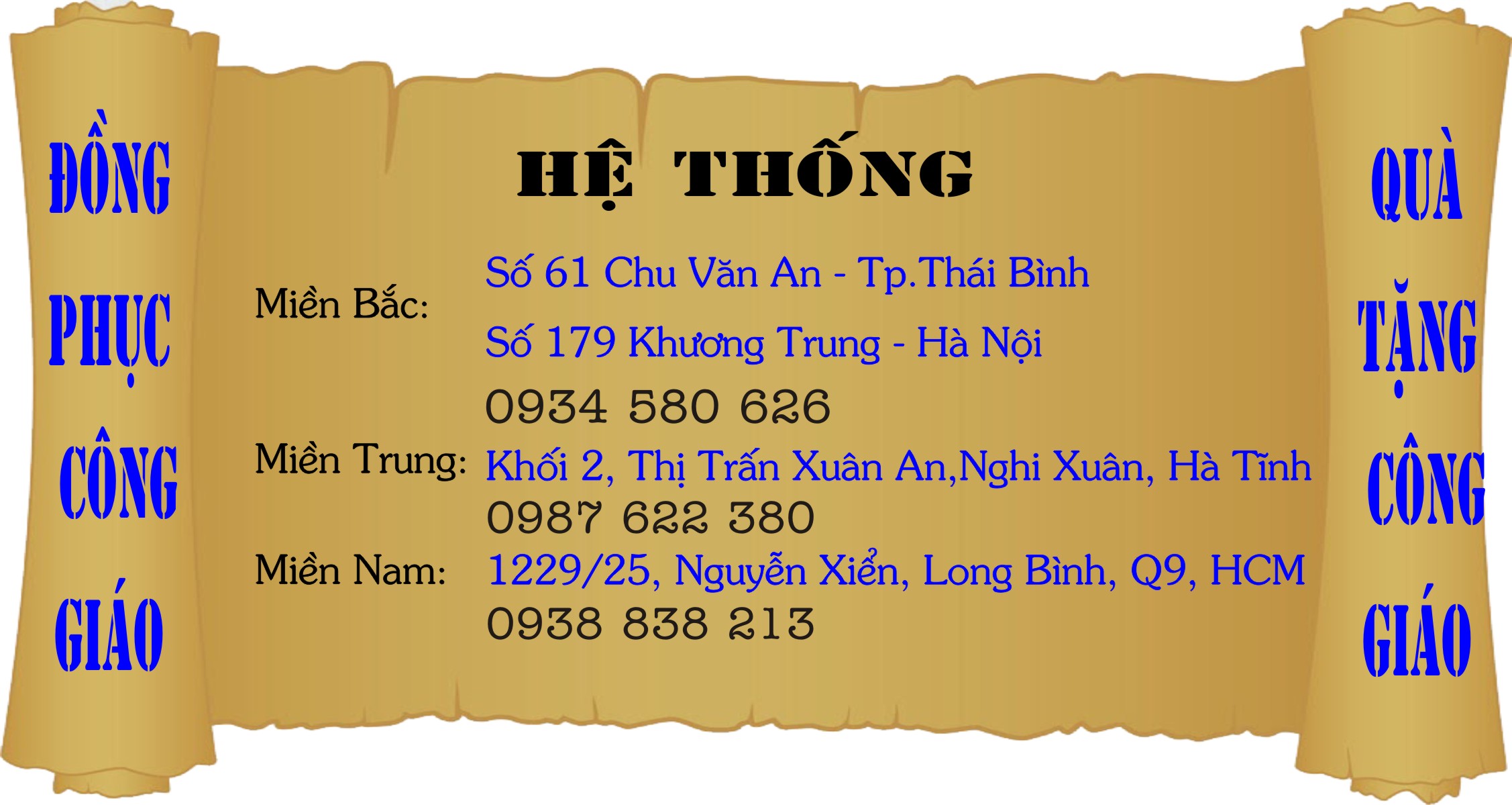 hệ thống đồng phục công giáo
