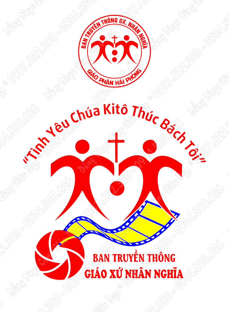 Logo công giáo - Logo Ban truyền thông Giáo Xứ Nhân Nghĩa