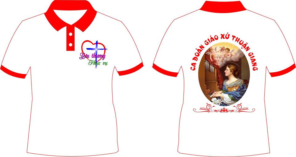 Mẫu áo đông phục công giáo của ca đoàn giáo xứ Thuận Giang