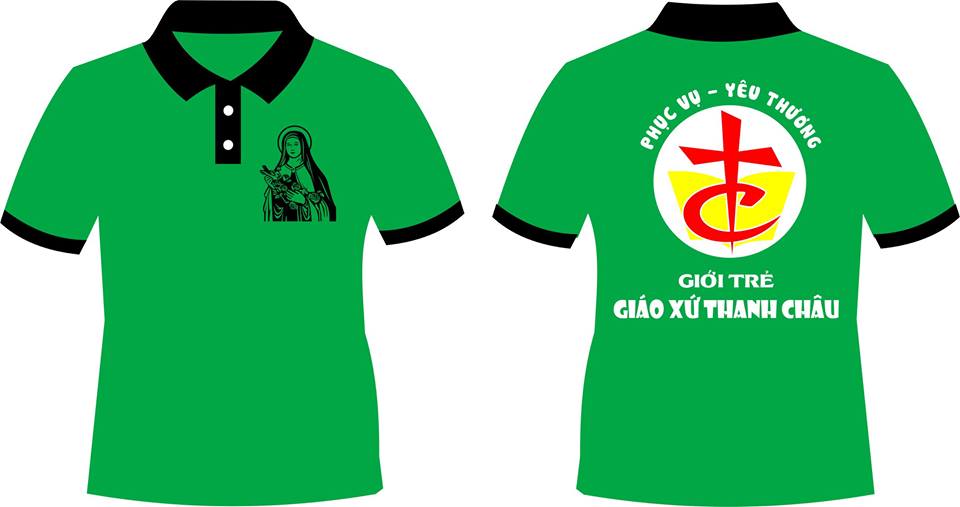 Mẫu áo đồng phục công giáo của giới trẻ giáo xứ Thanh Châu
