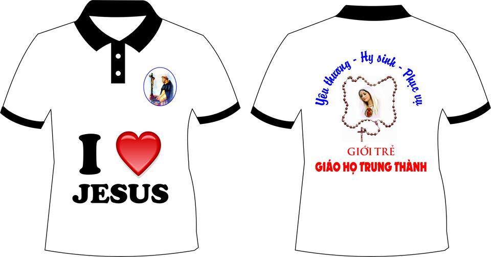 Mẫu áo đồng phục công giáo của giới trẻ giáo xứ Trung Thành