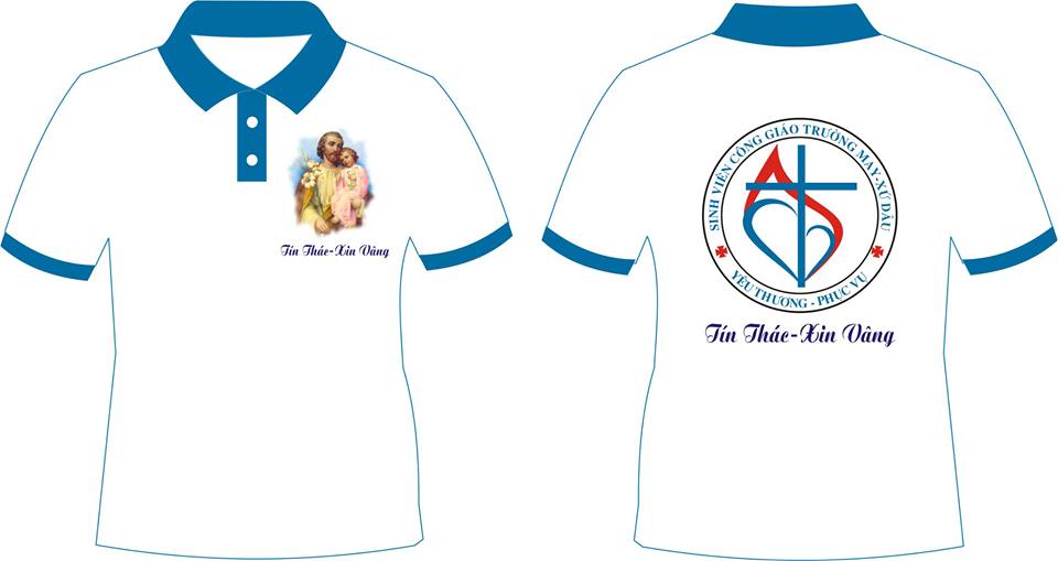 Mẫu áo đồng phục công giáo của giới trẻ giáo xứ Trường May- Xứ Dâu