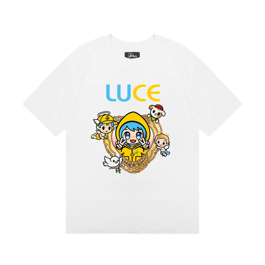 Áo phông in hình linh vật Luce đại diện năm thánh 2025