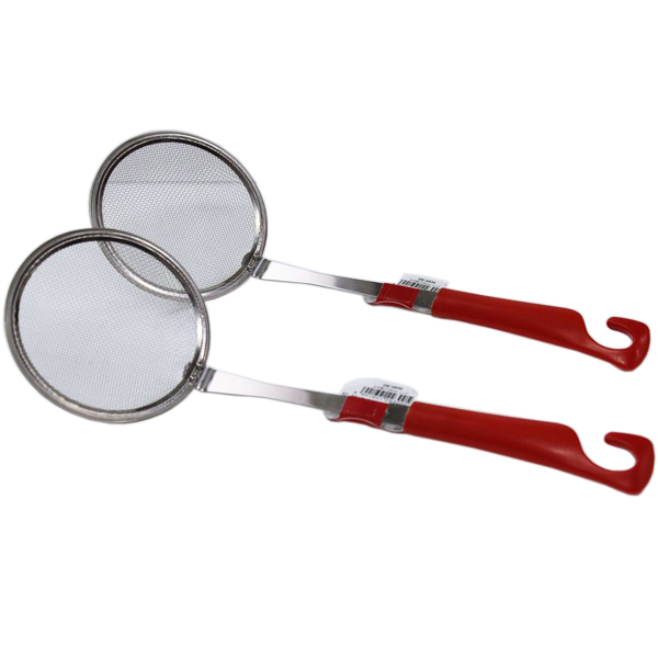 Kết quả hình ảnh cho Dụng cụ hớt váng mỡ inox KAI (cán đỏ)"