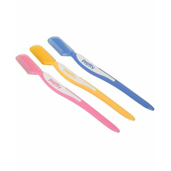 Kết quả hình ảnh cho Set 3 dao cạo lông mày Pretty cán dài"