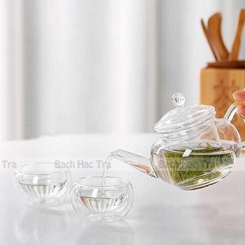 bộ thưởng trà thuỷ tinh
