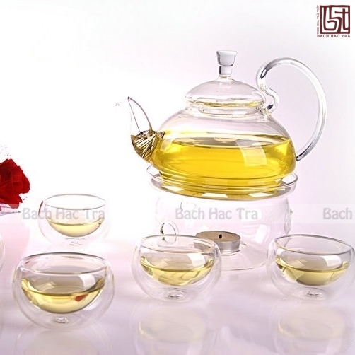 bộ ấm chén thuỷ tinh