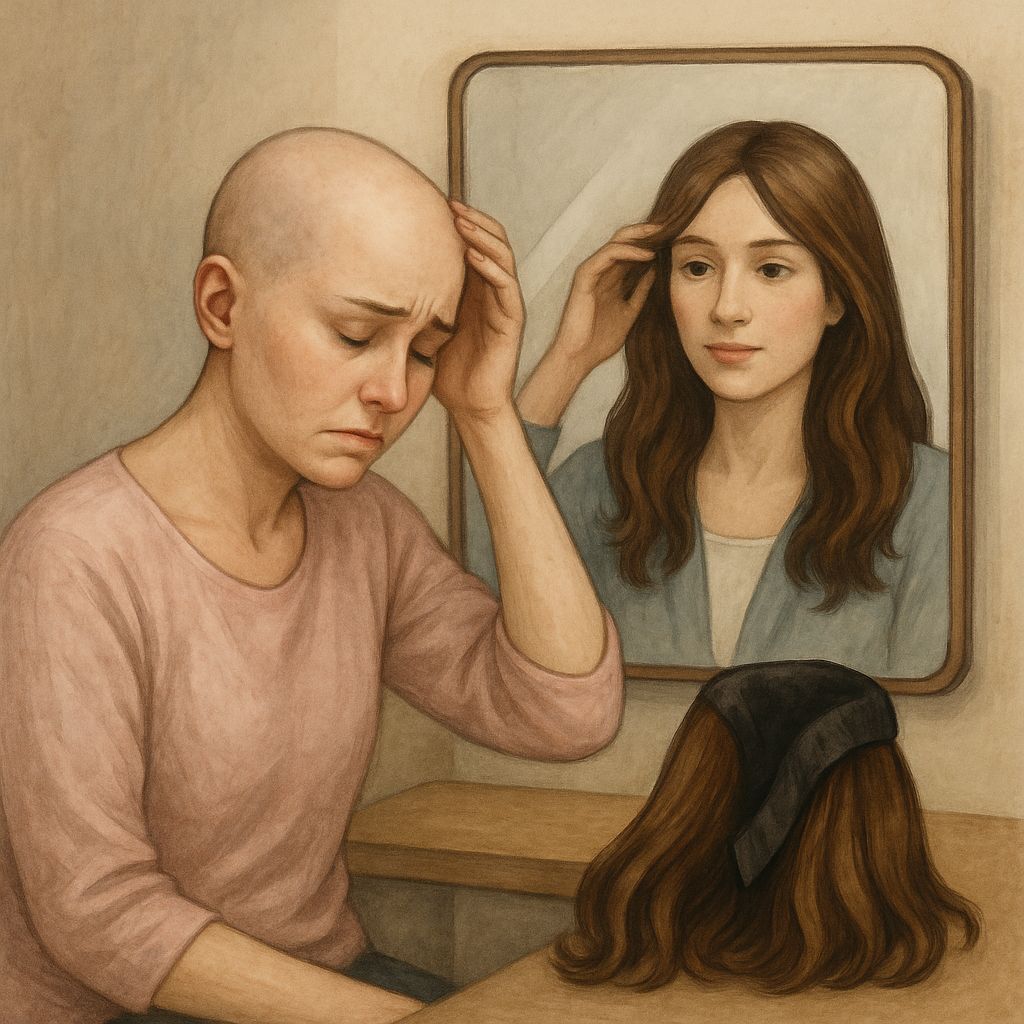 Tóc giả đóng vai trò như một giải pháp hỗ trợ tinh thần