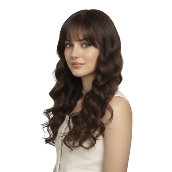 Tóc giả nữ xoăn sóng nước