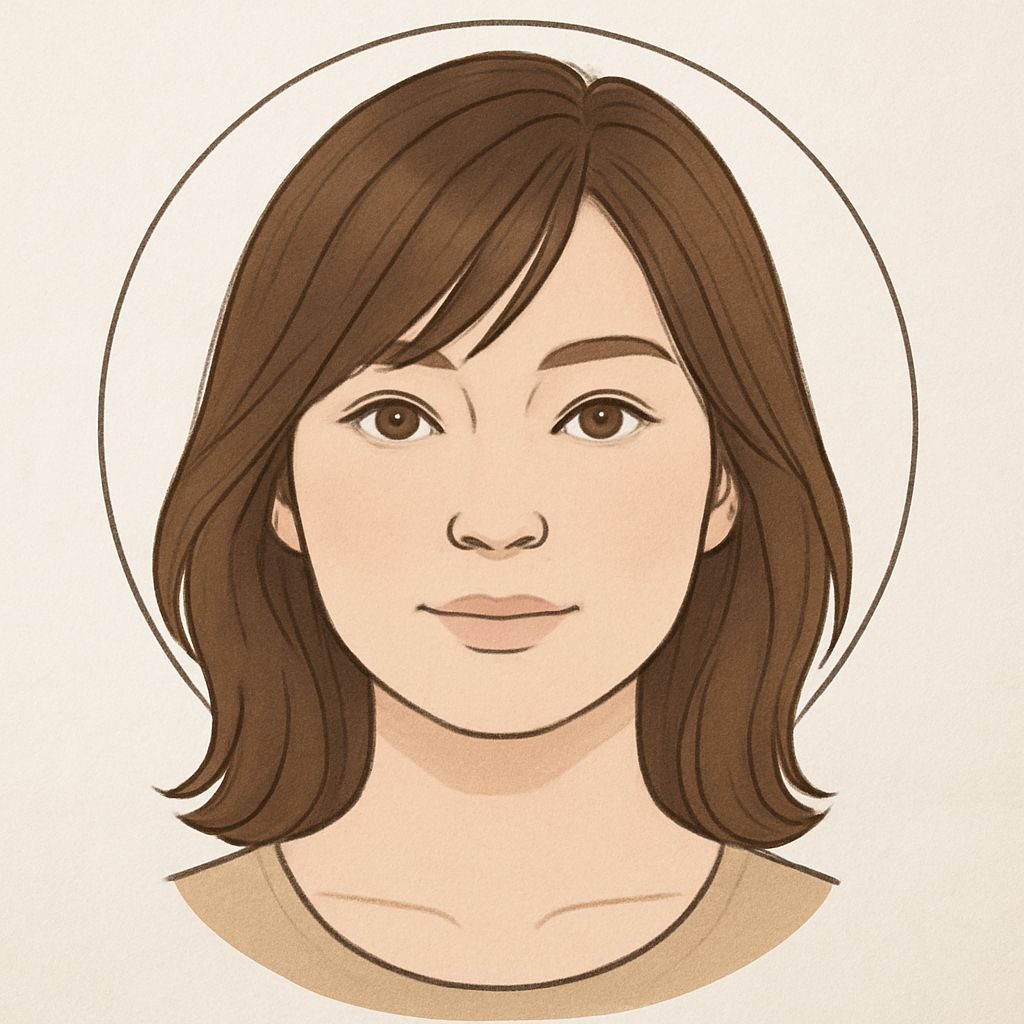 Mái thưa hoặc mái dài rẽ xéo là lựa chọn hàng đầu cho mặt tròn