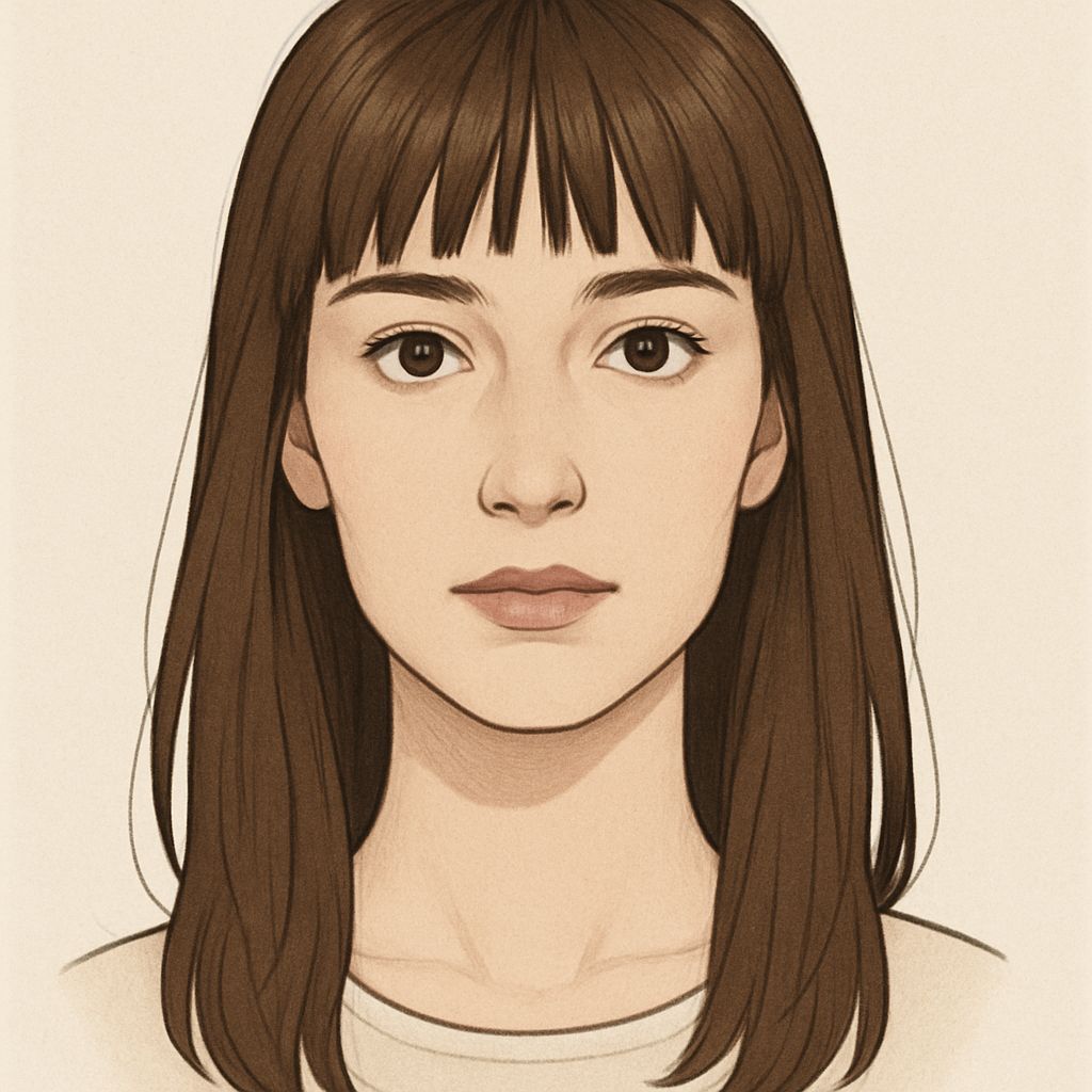 Mái ngang dày hoặc mái ngố nhẹ là "cứu cánh" cho khuôn mặt dài