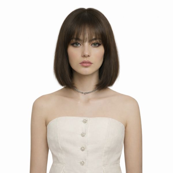 Tóc giả nữ kiểu Bob cụp ngang vai