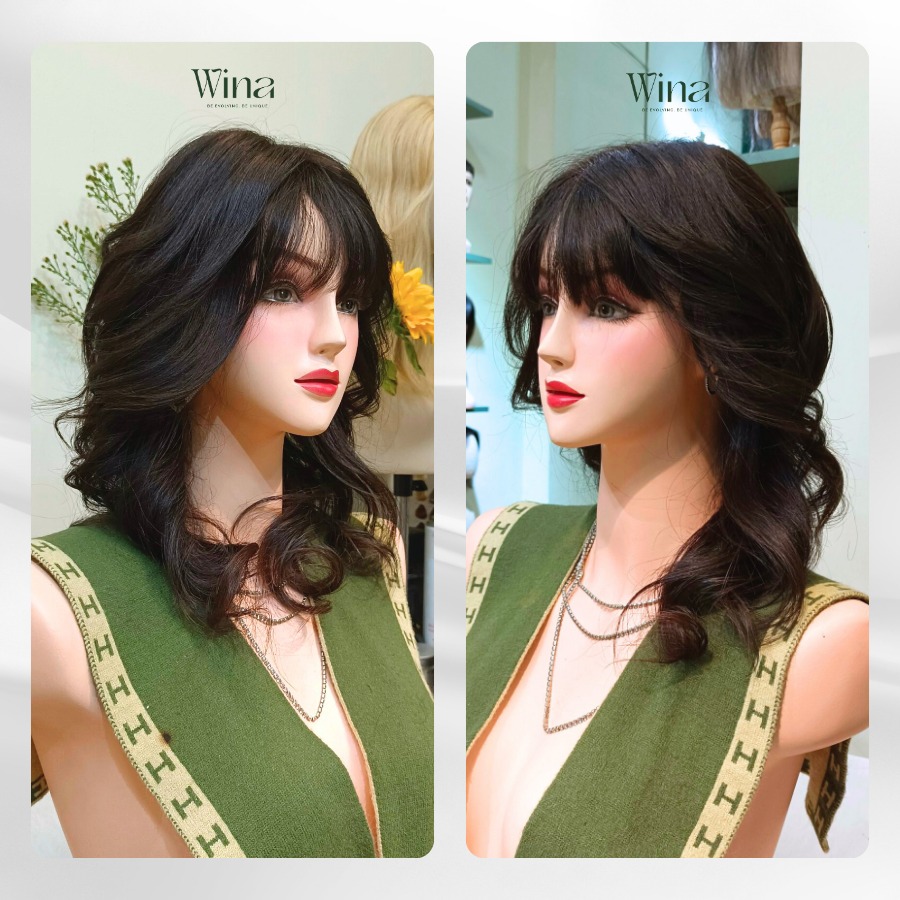 Các lọn tóc uốn mang lại cảm giác bồng bềnh, làm cho mái tóc trông dày dặn và sống động hơn